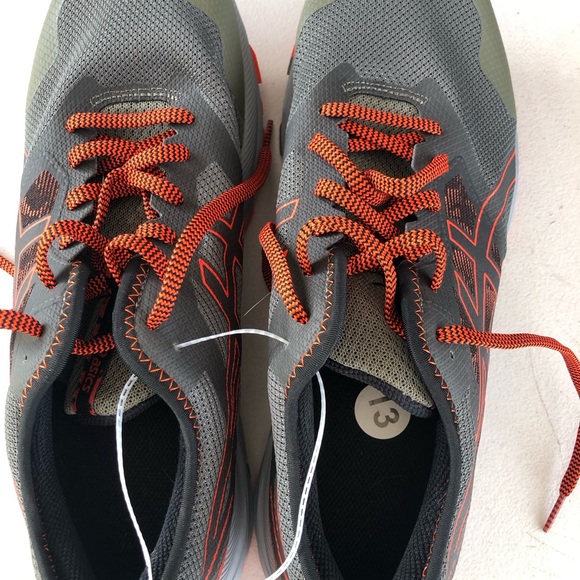 Asics Gray and Orange Athletic Shoes for Performance-Size 13 - Picture 2 of 12